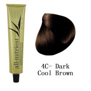 All-Nutrient Permanent Cream Hair Color - 4C Dark Cool Brown